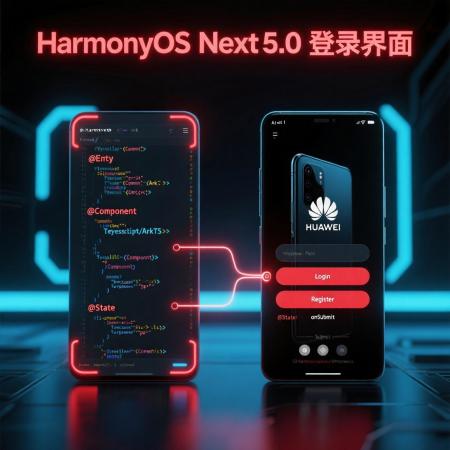 鸿蒙开发实战：5分钟打造一个优雅的登录界面